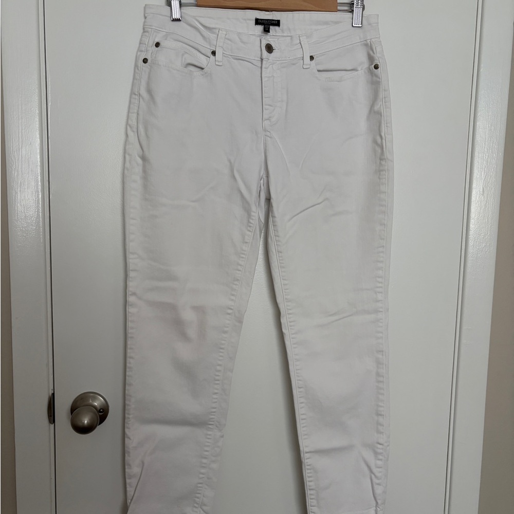 Eileen Fisher Y2K low rise Women's Straight Leg White Jeans
